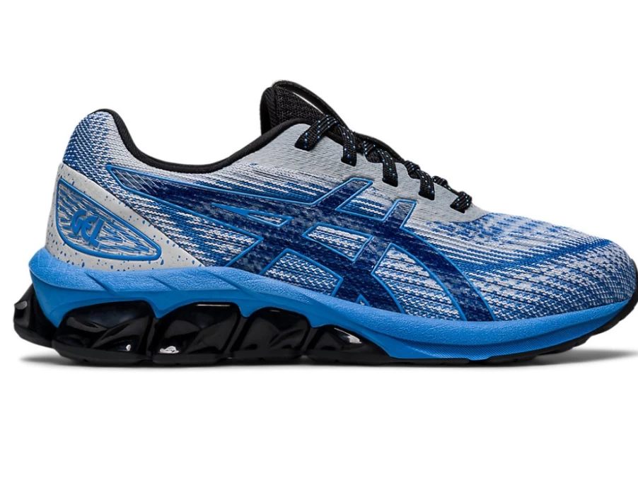 ASICS Kids GEL-QUANTUM 180 VII Running Shoes - Blue Coast/Glacier Grey
