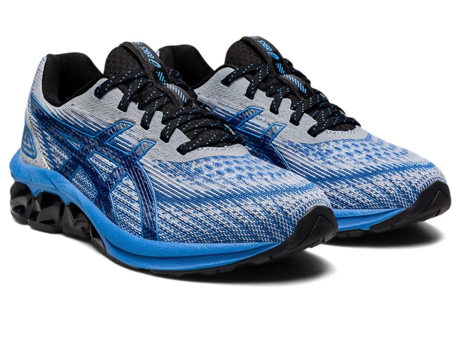 ASICS Kids GEL-QUANTUM 180 VII Running Shoes - Blue Coast/Glacier Grey