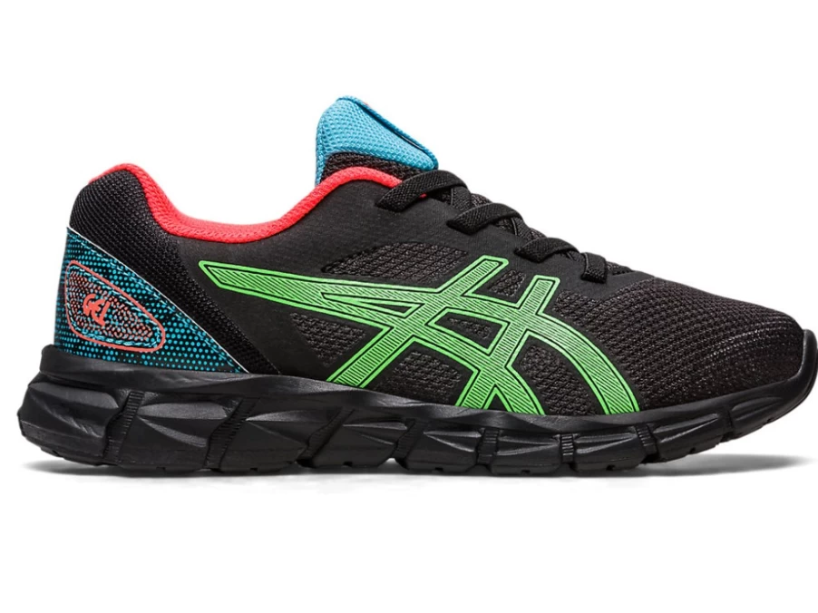 ASICS Kids GEL-QUANTUM LYTE II Pre-School Running Shoes - Black/Green Gecko