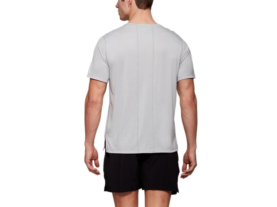 ASICS Men's DORAI Light Grey Heather Short Sleeve Performance Top