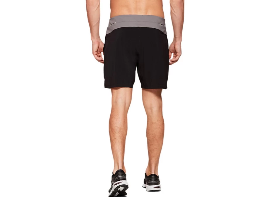 ASICS Men's FIETRO 7-Inch Performance Black Running Shorts