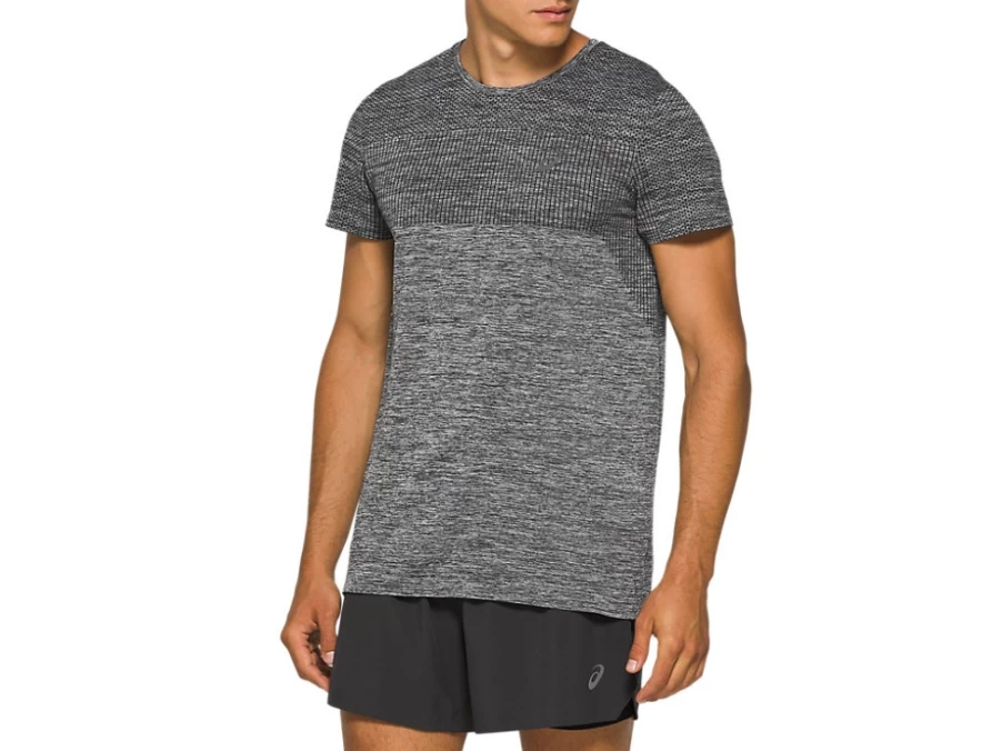 ASICS Men's Race Seamless Short Sleeve Shirt - Performance Black Running Top