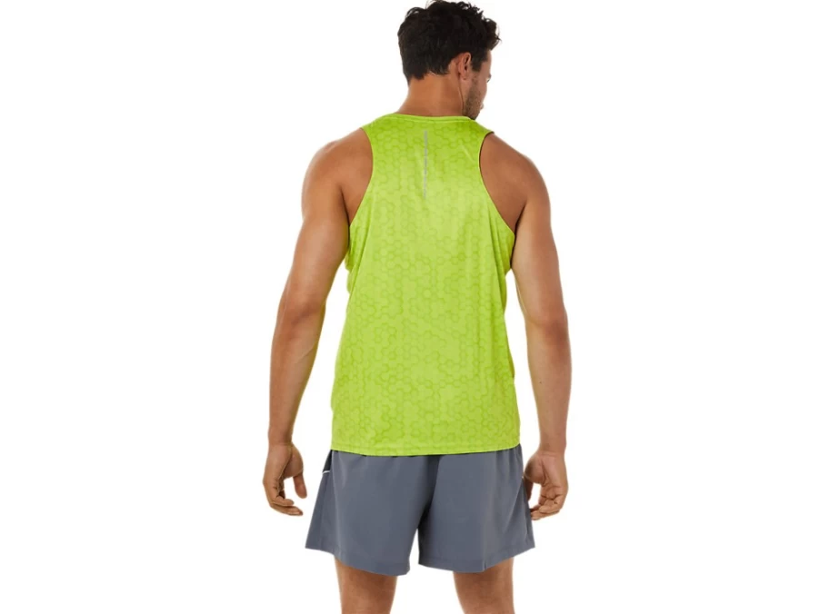 ASICS Men's PR Lyte Singlet - Lime Zest Running Top for Men