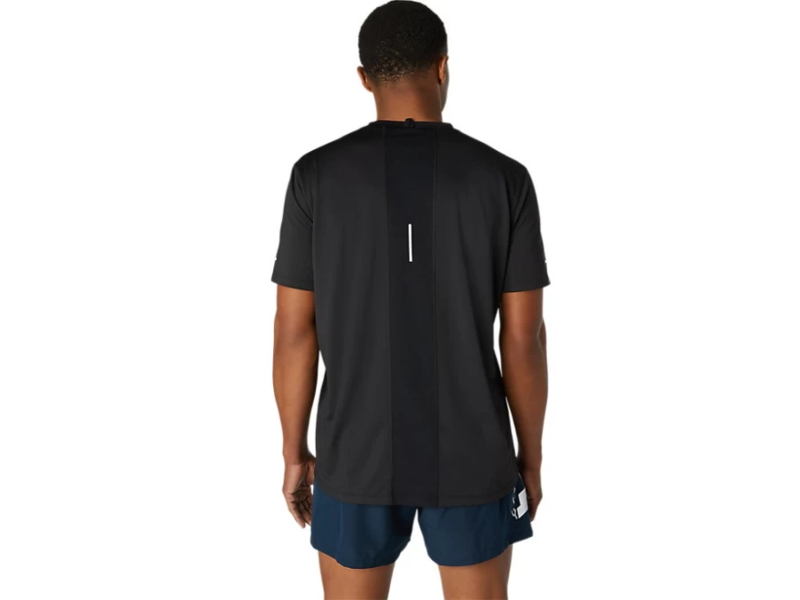 ASICS Men's Lite-Show Performance Black Short Sleeve Running Top