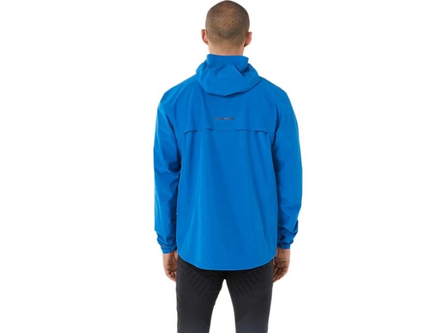 ASICS Men's Accelerate Waterproof 2.0 Jacket - Lake Drive Color, Lightweight Raincoat for Outdoor Running