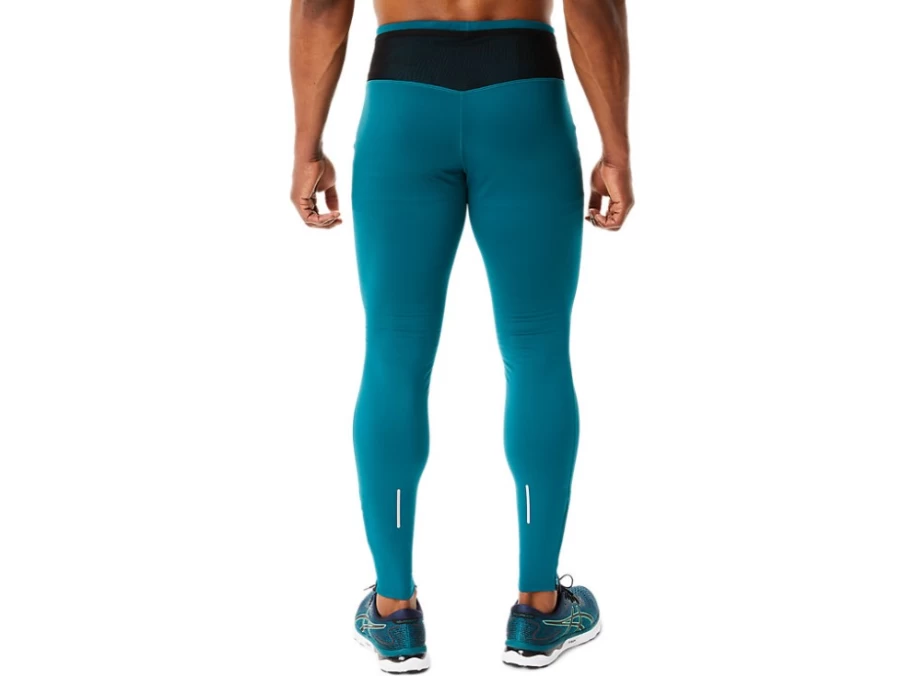 ASICS Men's Winter Run Tight - Velvet Pine/Performance Black Thermal Running Tights for Cold Weather