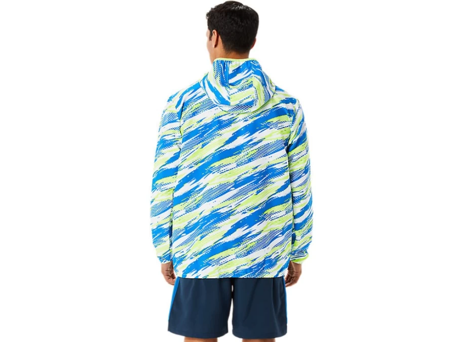 ASICS Men's Hazard Green Ready-Set Jacket - Lightweight Athletic Outerwear