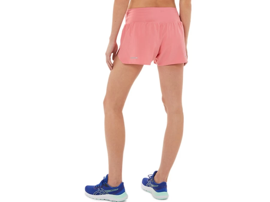 ASICS Women's Road Running Shorts 3.5 Inch - Peach Petal Color for Comfort & Performance