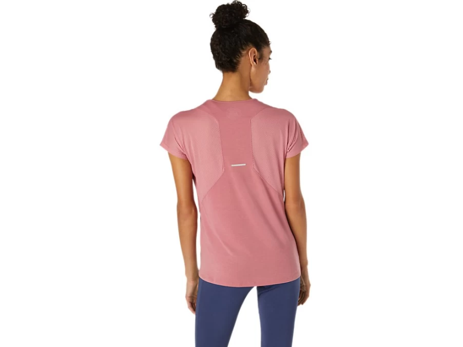 ASICS Women's Smokey Rose V-Neck Short Sleeve Top