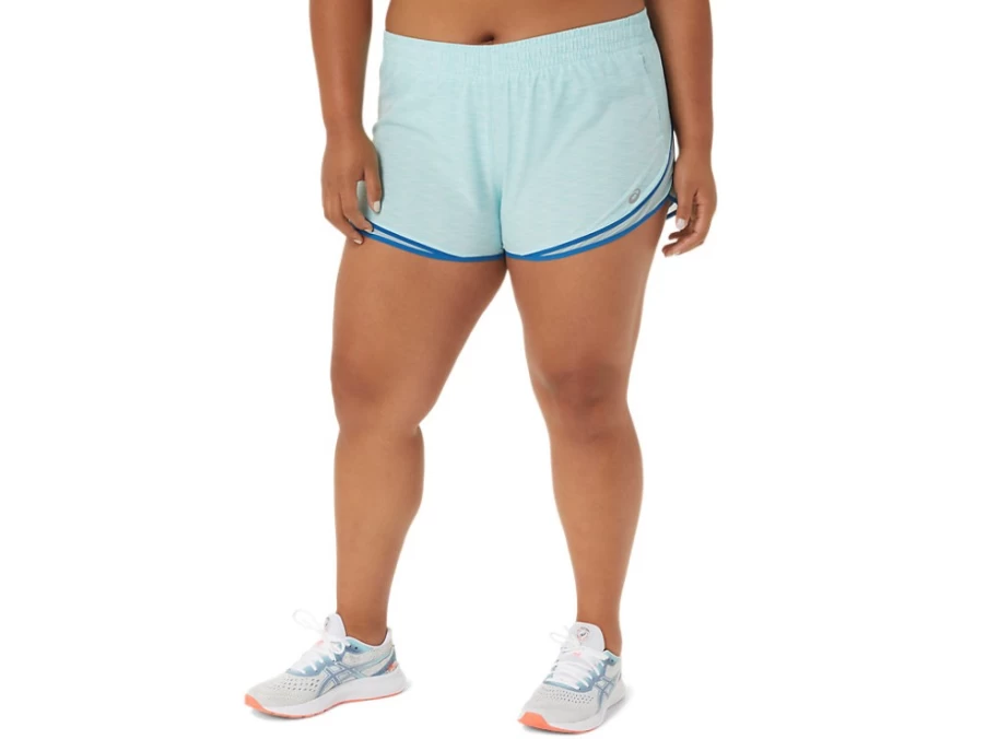 ASICS Women's PR Lyte 2.5" Running Shorts in Clear Blue Spacedye/Lake Drive