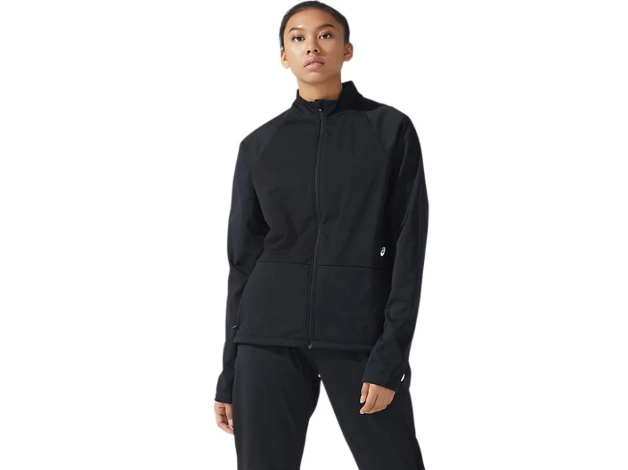 ASICS Women's ThermoStorm Full Zip Jacket - Performance Black Running Jacket for Cold Weather