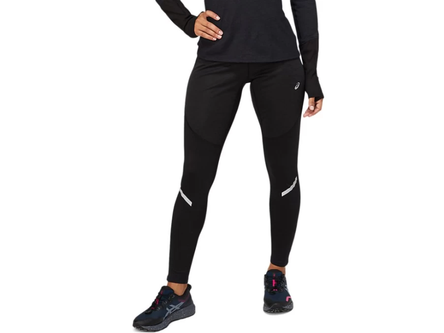 ASICS Women's Lite-Show Winter Tight in Performance Black - Thermal Running Tights for Women