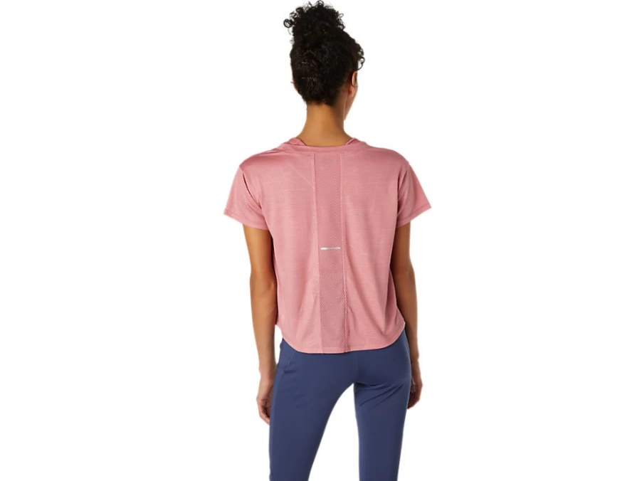 ASICS Women's Smokey Rose Nagare Short Sleeve Top