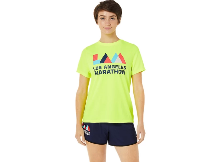 ASICS Women's Safety Yellow LAM Ready-Set II Short Sleeve Performance Top