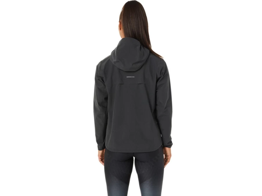 ASICS Women's Accelerate 2.0 Waterproof Running Jacket in Graphite Grey