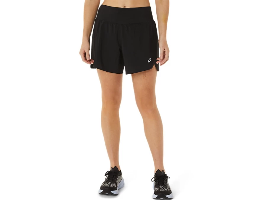 ASICS Women's Performance Black Road 2-N-1 5.5-Inch Running Shorts
