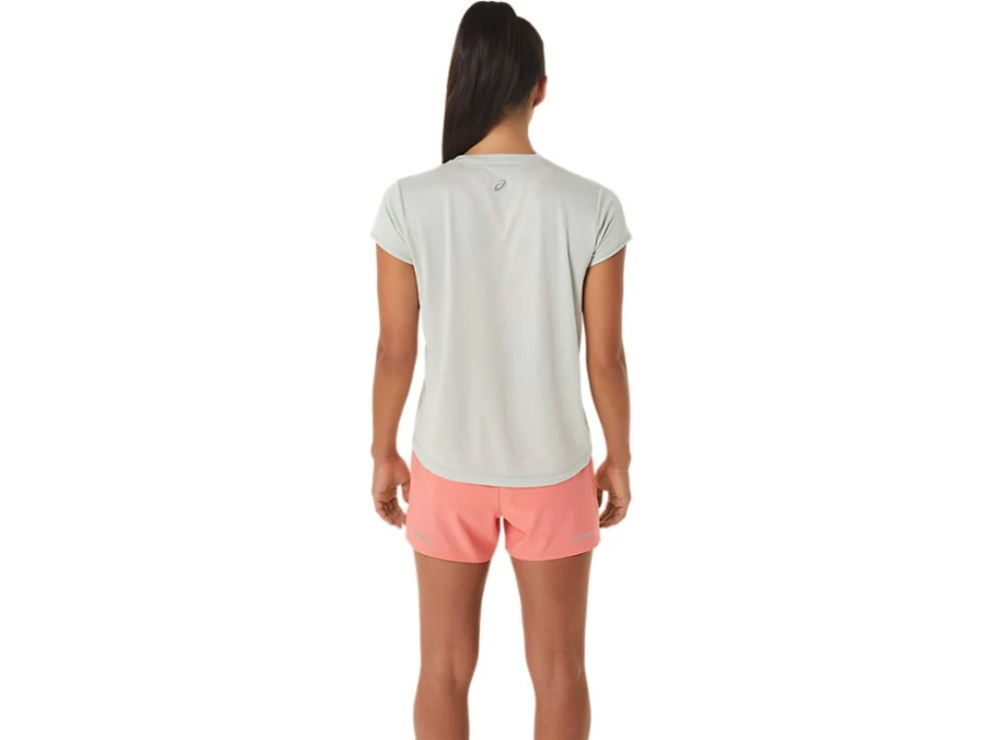 ASICS Women's Light Sage FujiTrail Logo Short Sleeve Running Top