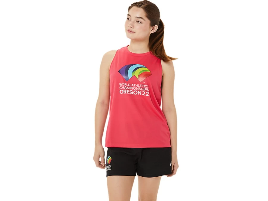 ASICS Women's Ready-Set II Singlet in Pixel Pink - Running Top for Women