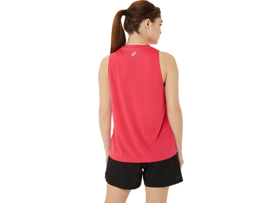 ASICS Women's Ready-Set II Singlet in Pixel Pink - Running Top for Women