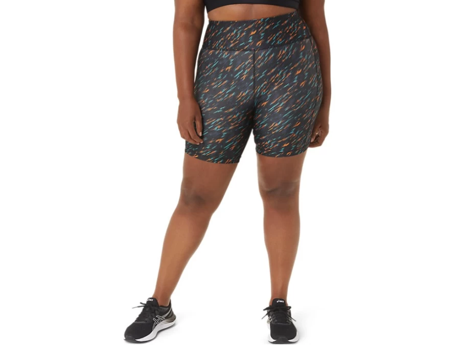 ASICS Women's PR LYTE 5-Inch Running Shorts with Pockets - Night Shade/Sage Print