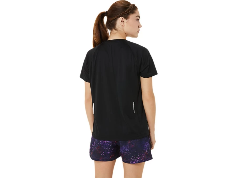 ASICS Women's Ready-Set Lyte V-Neck Performance Black Running Top