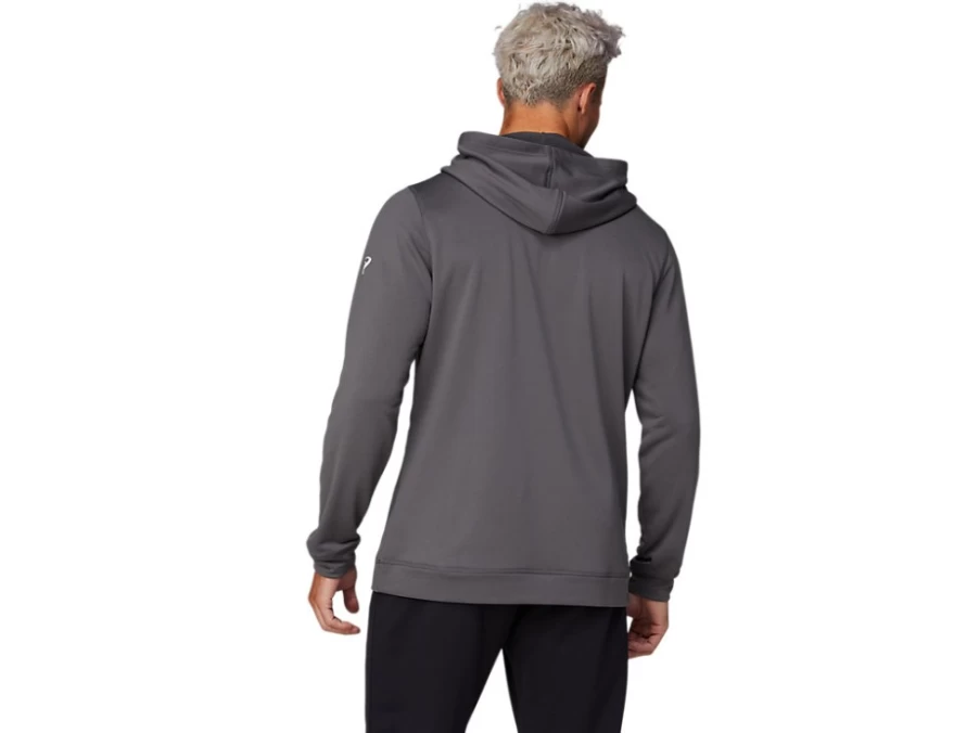 ASICS Men's Graphite Grey French Terry Hoodie - Metropolis Color Athletic Pullover