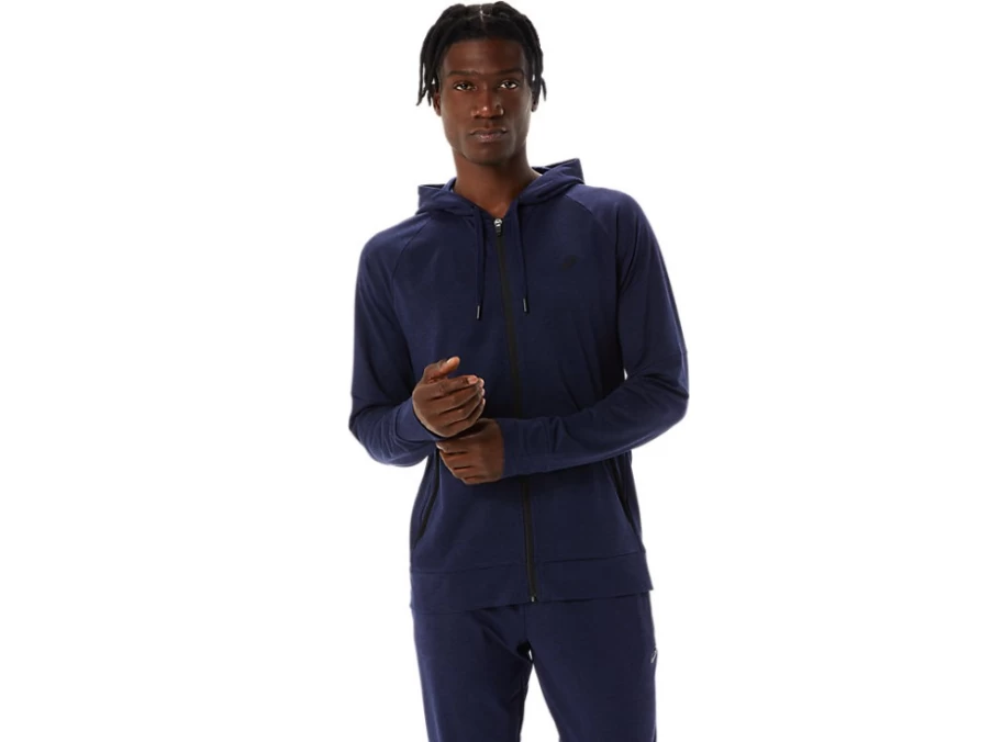 ASICS Men's Peacoat/Perf Black Tech Full Zip Hoodie