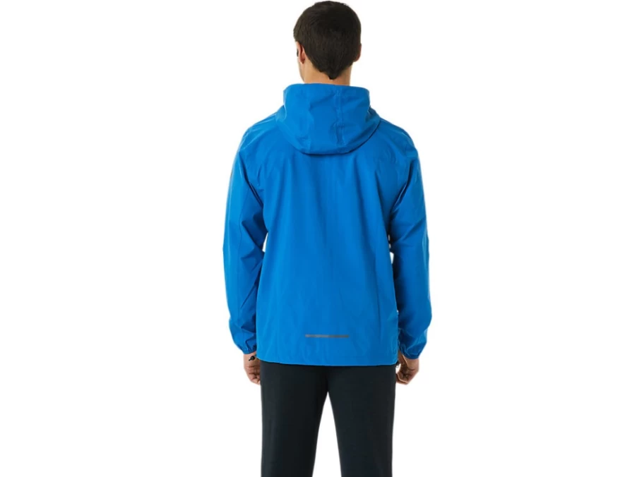 ASICS Men's Lake Drive Waterproof Jacket – Lightweight Outdoor Raincoat for Hiking & Running
