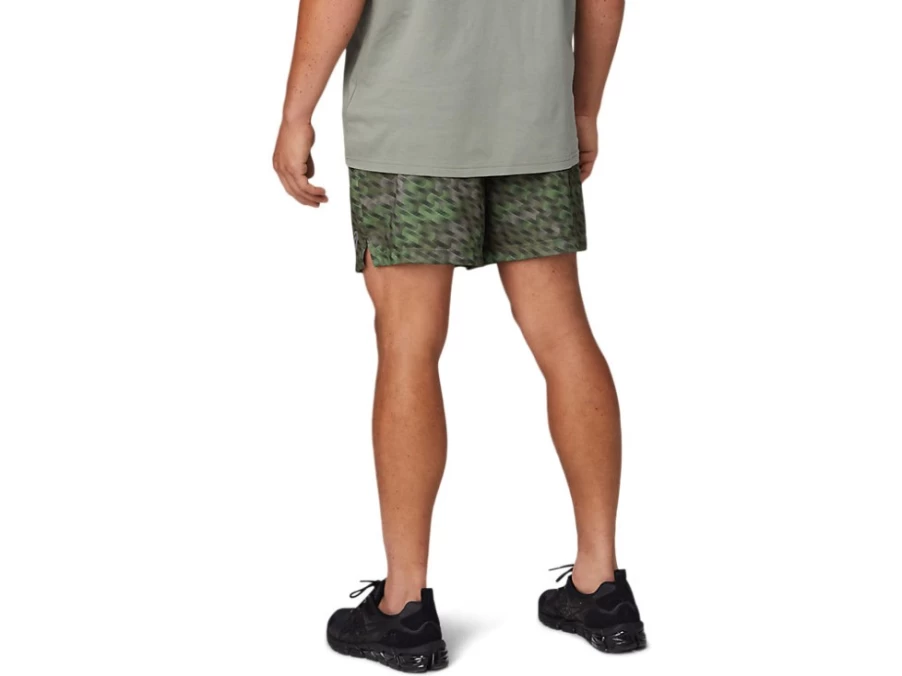 ASICS Men's 7-Inch Knit Training Shorts in Lichen Green - Lightweight Workout Running Gym Shorts