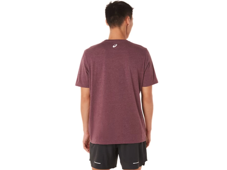 ASICS Men's SS Run Club Tee - Deep Mars Heather Running T-Shirt