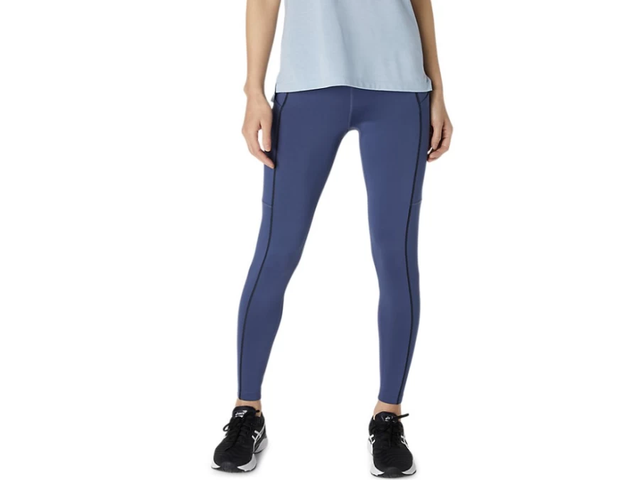 ASICS Women's ThermoPolis Tight - Thunder Blue/Performance Black Running Tights for Women