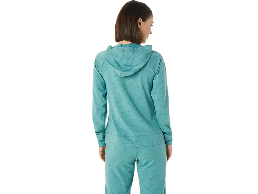 ASICS Women's Sage Spacedye Tech Full Zip Hoodie - Lightweight Running Jacket