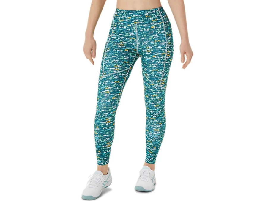 ASICS Women's Tennis Japan Brushed AOP Soothing Sea Printed Tight - Strong 92 Running Leggings