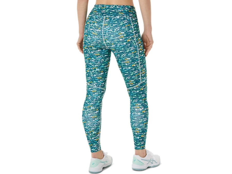 ASICS Women's Tennis Japan Brushed AOP Soothing Sea Printed Tight - Strong 92 Running Leggings