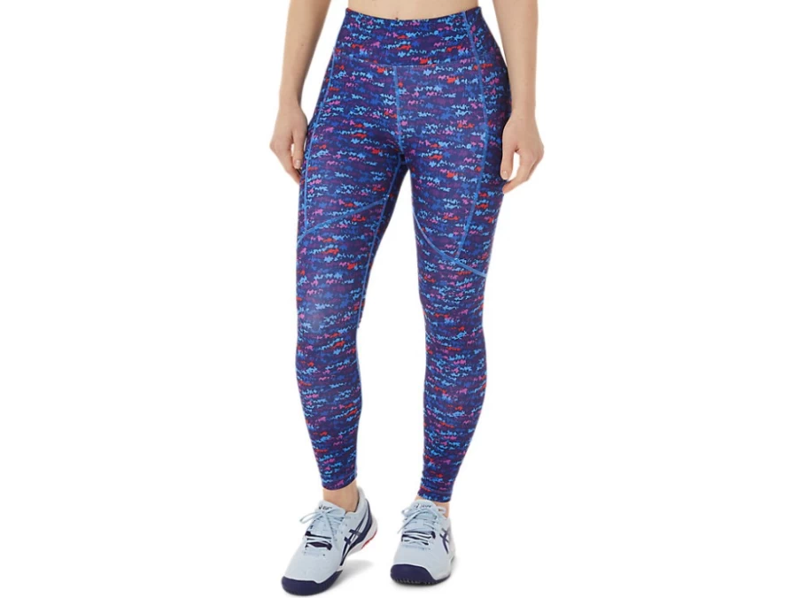 ASICS Women's Tennis Japan Brushed AOP Orchid Printed Tight - Strong 92 Design