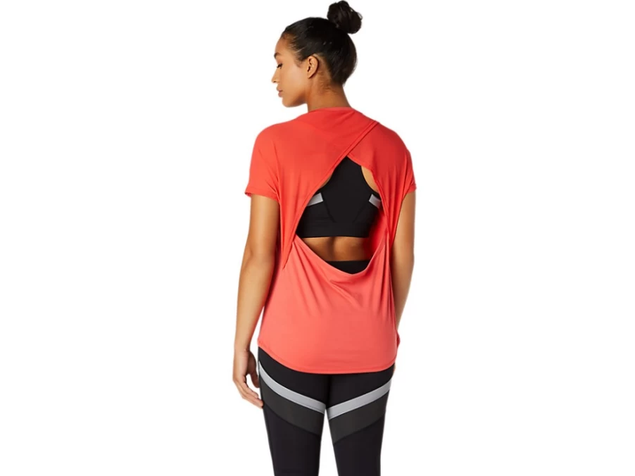 ASICS Women's Pink Grapefruit Top - Lightweight Athletic Shirt for Running & Training