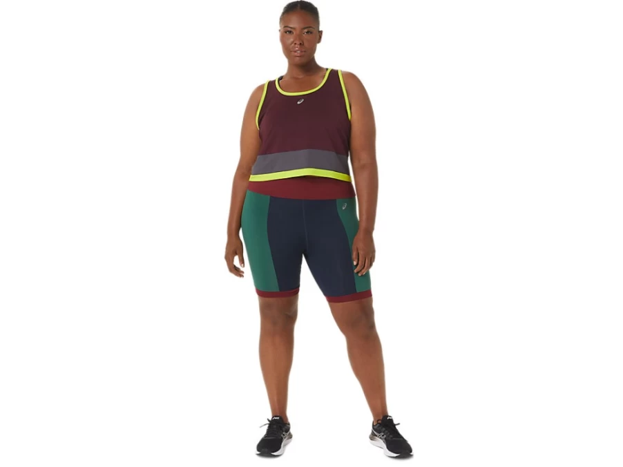 ASICS Women's THE NEW STRONG RePurposed Biker Sneakers in Navy/Cardinal/Forest - Sustainable Leather Cycling-Inspired Shoes
