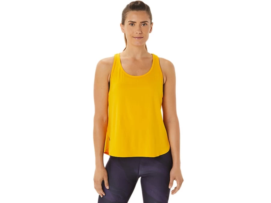 ASICS Women's Sunflower Sleeveless Top with Side Slit - Athletic Casual Wear