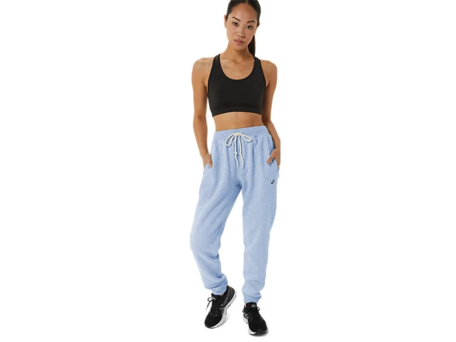 ASICS Women's Sunday Sana Fleece Jogger Pants - Soft Sky Heather