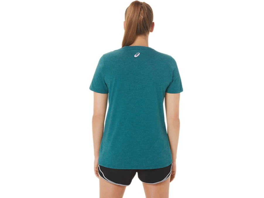 ASICS Women's GSG Since 1977 Adventure Crew Sweatshirt in Velvet Pine Heather