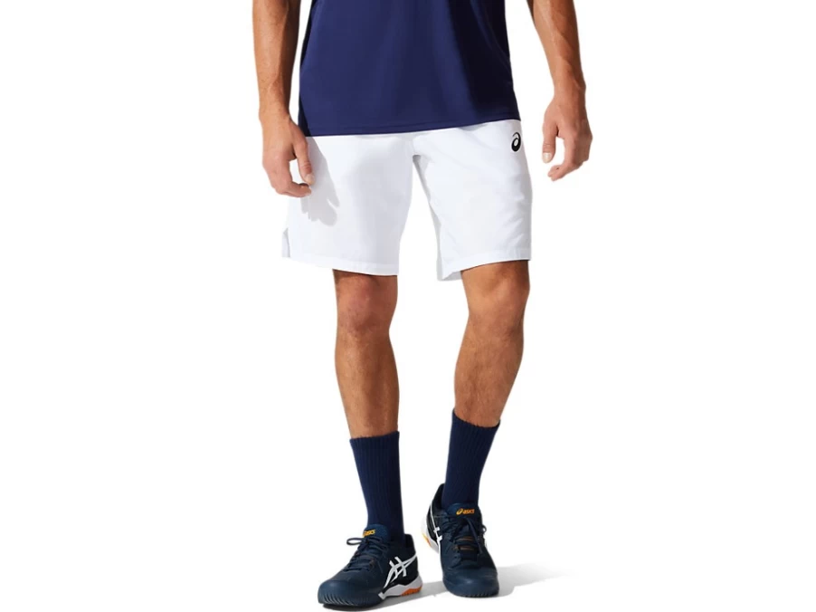 ASICS Men's Court 9-Inch Shorts - Brilliant White Tennis & Training Shorts