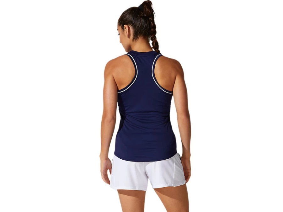 ASICS Women's Peacoat Piping Tank Top - Sporty Casual Fit