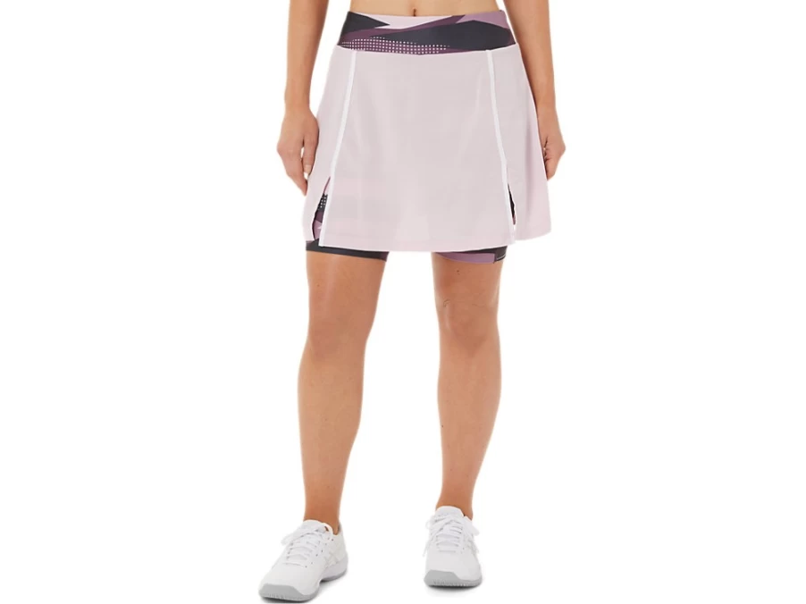 ASICS Women's STRONG 92 Skort Tennis Shorts - Barely Rose Color, High-Performance Athletic Skirt for Women