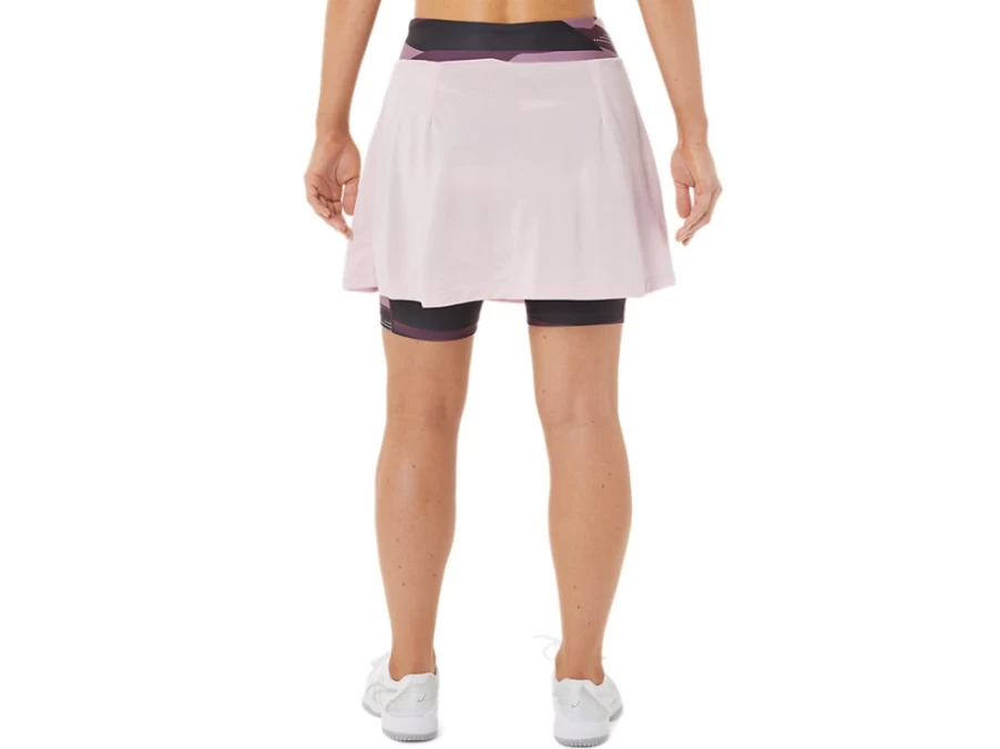 ASICS Women's STRONG 92 Skort Tennis Shorts - Barely Rose Color, High-Performance Athletic Skirt for Women