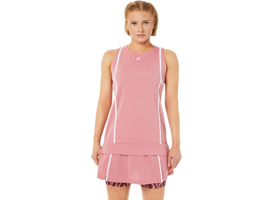 ASICS Women's STRONG 92 Tank Top - Smokey Rose & Brilliant White - Workout & Athletic Training
