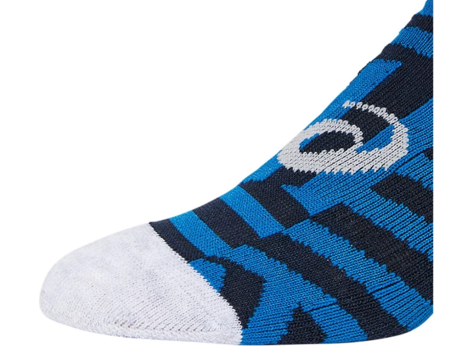 ASICS Kids Youth Invasion No Show Socks - Reborn Blue/Marigold/French Blue
